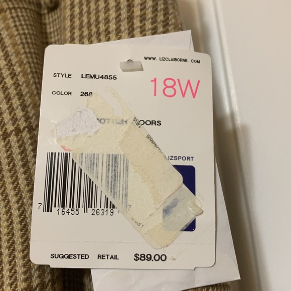 NWT Liz Claiborne wool lined slacks - Picture 5 of 10